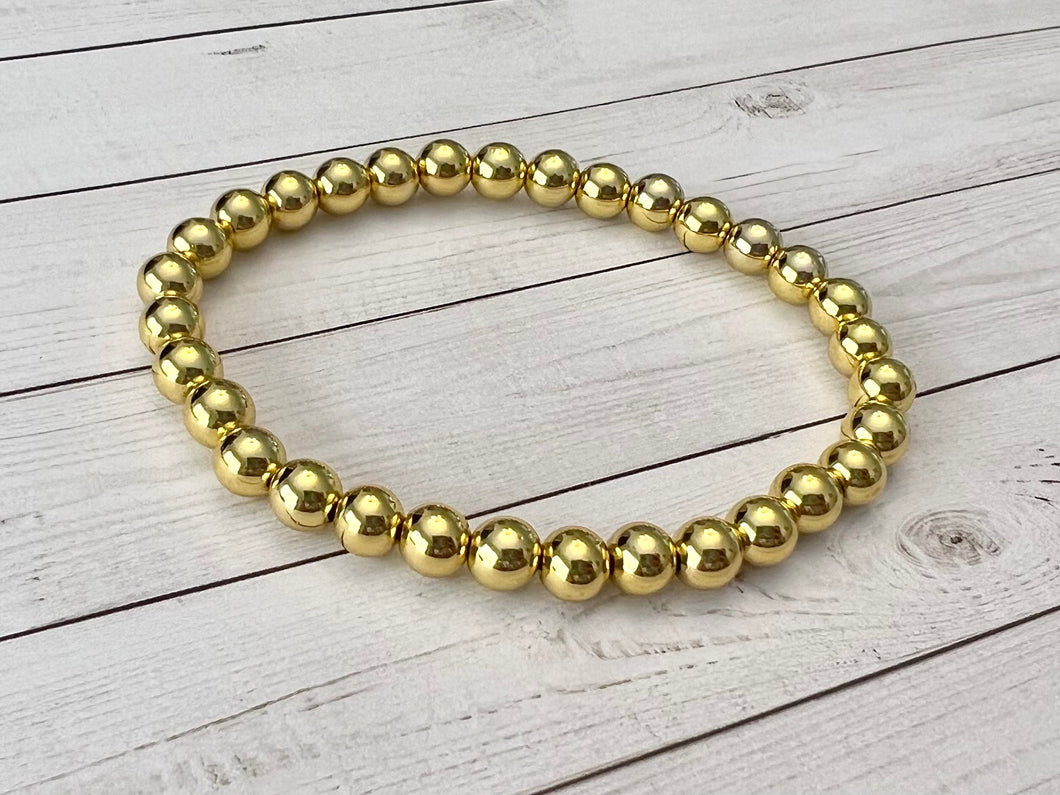 Solid Gold Ball Band, 6mm