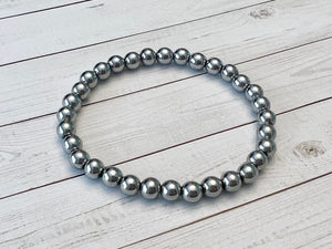Solid Silver Ball Band, 6mm