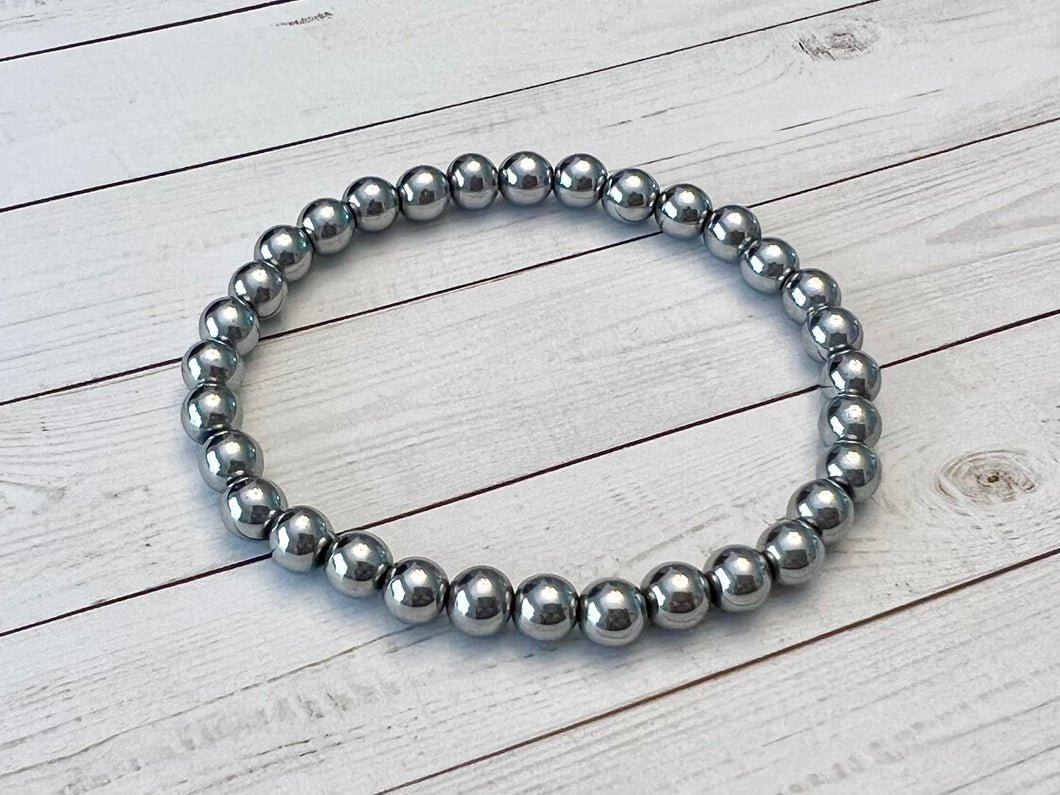 Solid Silver Ball Band, 6mm