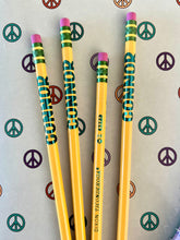 Load image into Gallery viewer, Peace Sign All Over Folder, Notebook + Pencil Custom Set