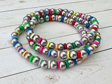 Load image into Gallery viewer, Silver Ball Color Spacer Band, 6mm, ONE