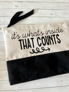 It's What's Inside Zipper Pouch