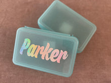 Load image into Gallery viewer, Glitter Pencil Box with Name