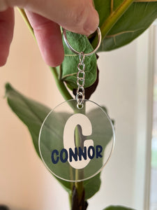 Name Bag Tag Keychains