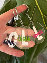Load image into Gallery viewer, Name Bag Tag Keychains